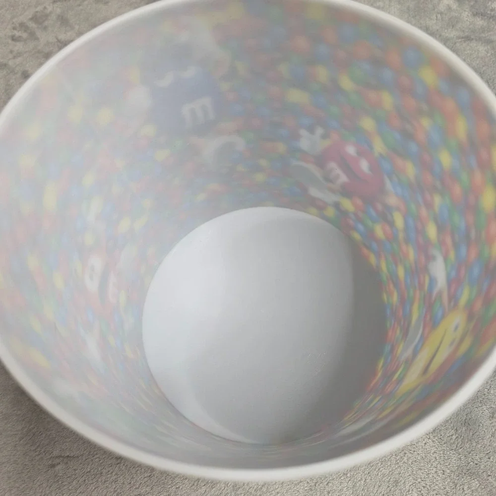 Vintage Collectible 3D M & M's Plastic Popcorn Bucket 2010 Mars Movie Theater